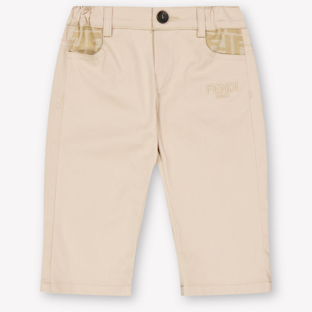 Fendi Baby Boys Pants In Beige
