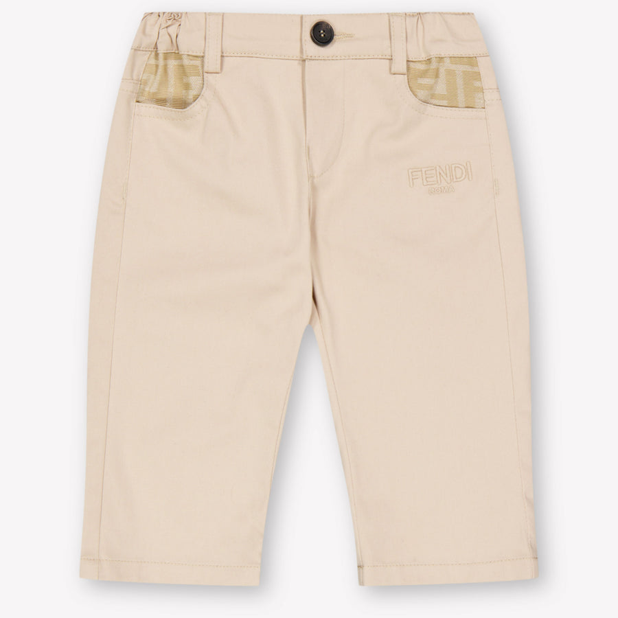 Fendi Baby Boys Trouser in Beige