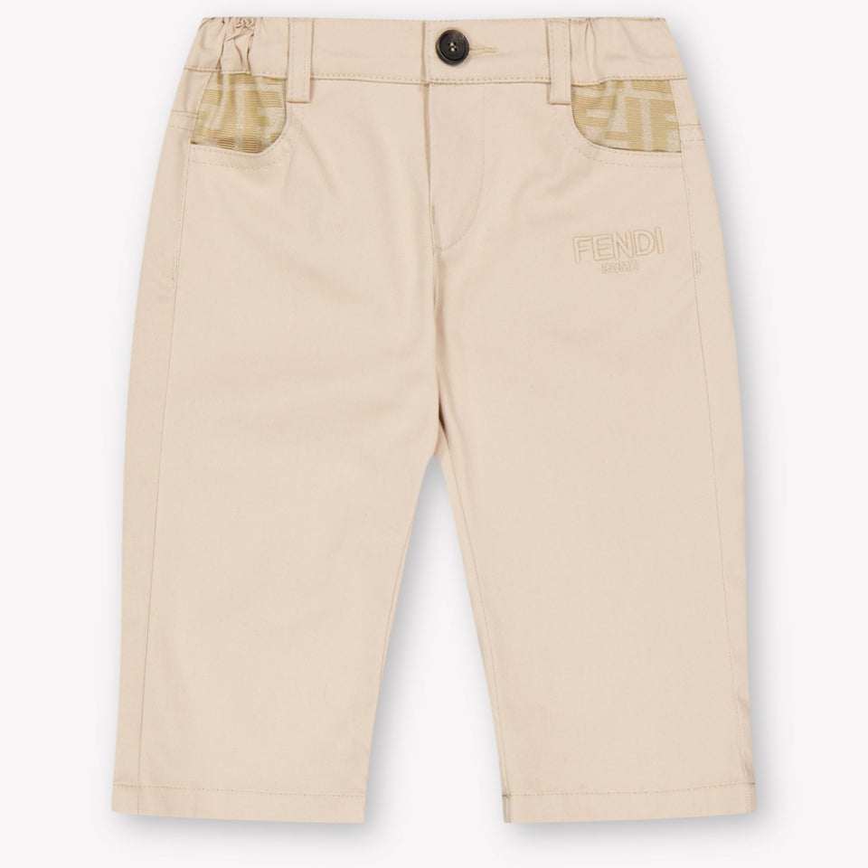Fendi Baby Boys Pants In Beige