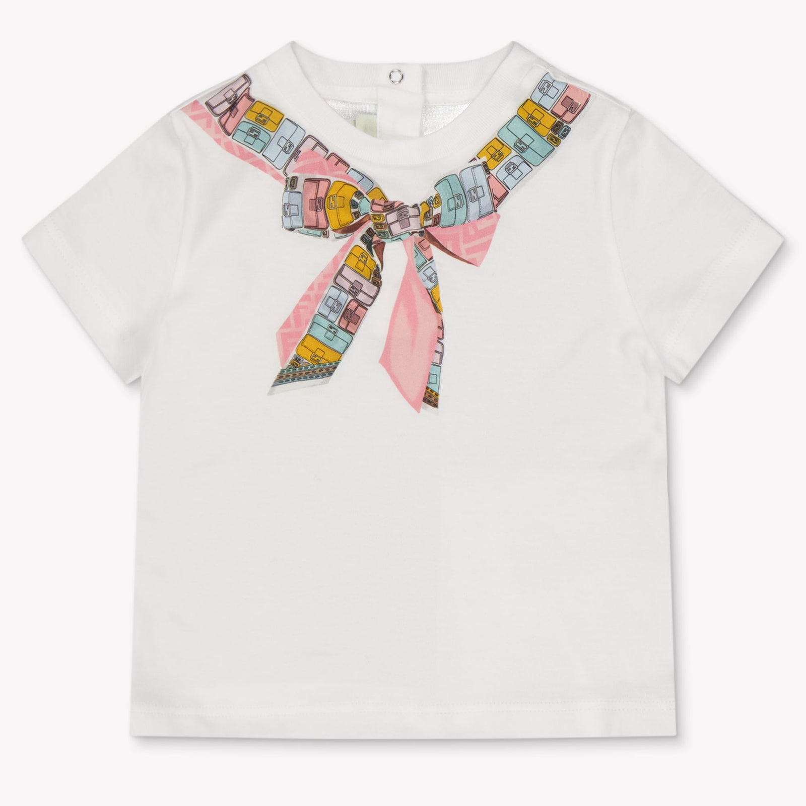Fendi Baby Girls T-Shirt In White