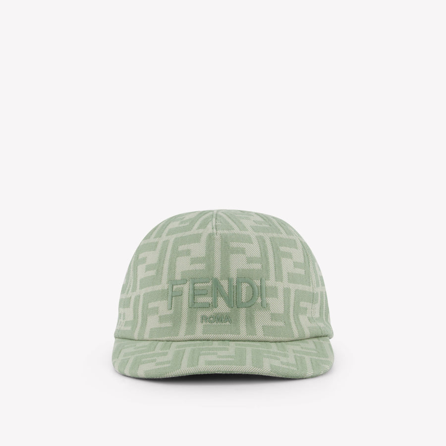 Fendi Kids Girls Cap In Light Green