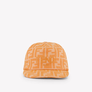 Fendi Kids Girls Cap In Salmon