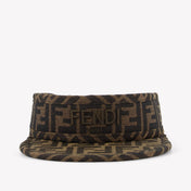 Fendi Kids Unisex Cap In Brown