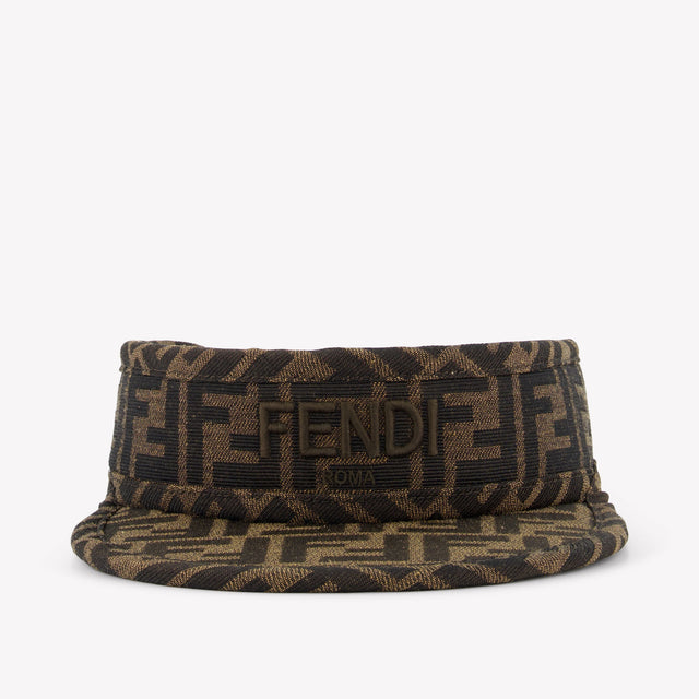 Fendi Kids Unisex Cap In Brown