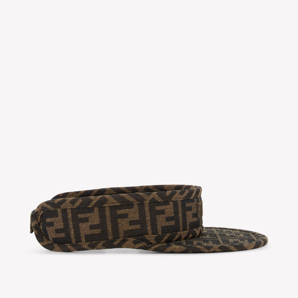Fendi Kids Unisex Cap In Brown