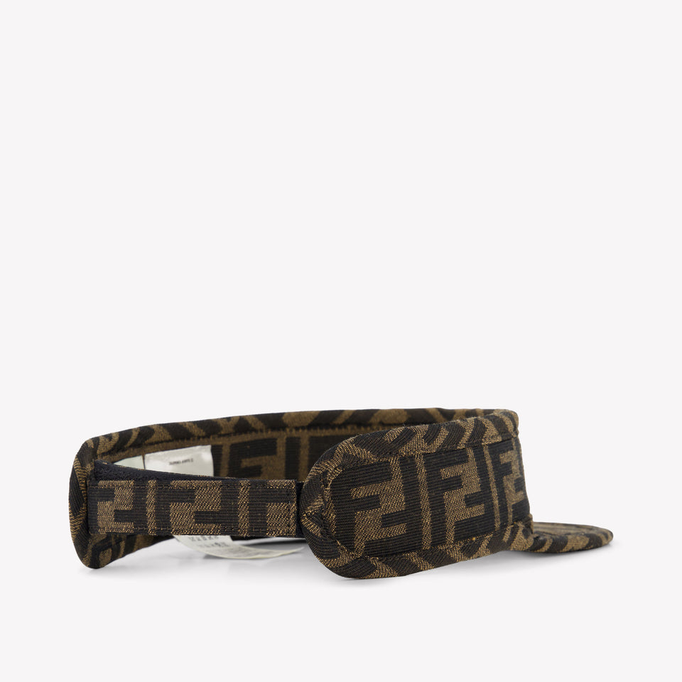 Fendi Kids Unisex Cap In Brown