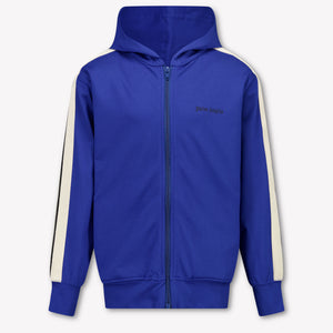 Palm Angels Kids Boys Cardigan In Blue