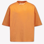 Palm Angels Kinder Jongens T-Shirt In Oranje