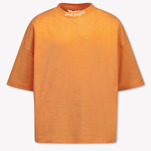 Palm Angels Kinder Jongens T-Shirt In Oranje