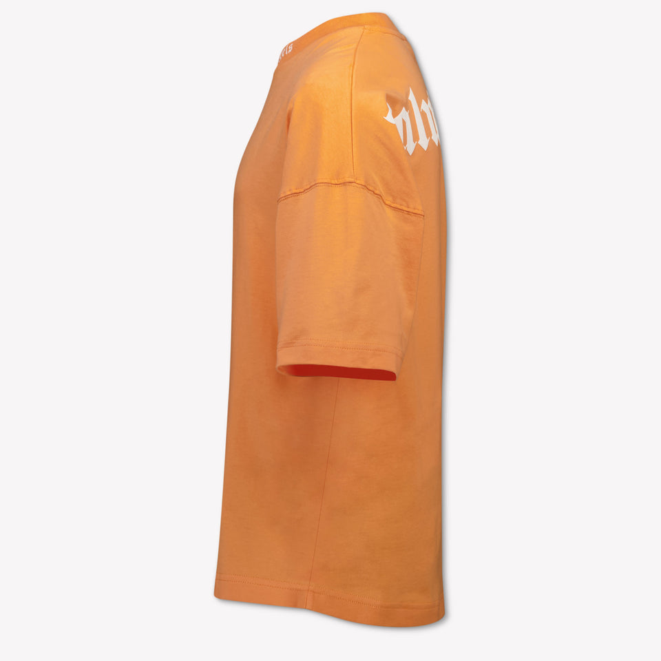 Palm Angels Kinder Jongens T-Shirt In Oranje