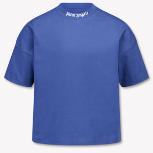 Palm Angels Kids Boys T-Shirt In Blue