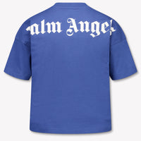 Palm Angels Kids Boys T-Shirt In Blue