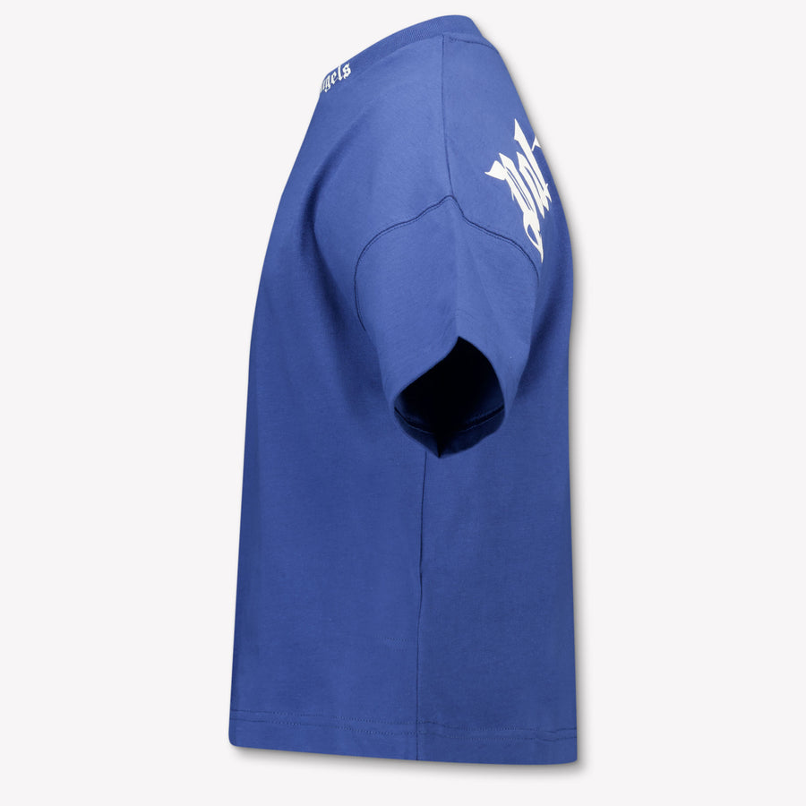 Palm Angels Kids Boys T-Shirt In Blue