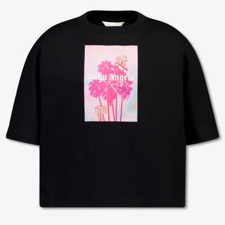 Palm Angels Kids Girls T-Shirt In Black