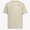 Palm Angels Kinder Jongens T-Shirt In Beige