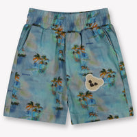 Palm Angels Baby Boys Shorts In Light Blue