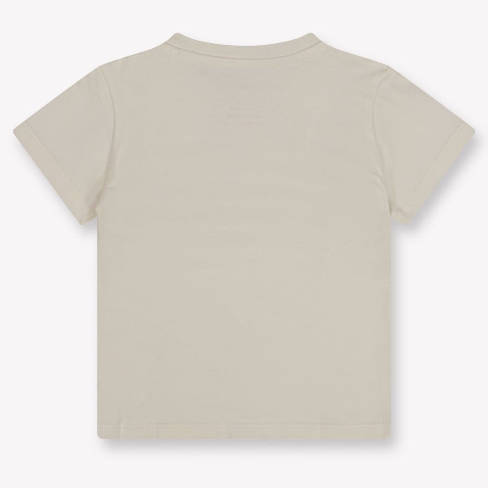 Palm Angels Baby Meisjes T-Shirt In Off White