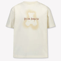 Palm Angels Kids Girls T-Shirt In OffWhite
