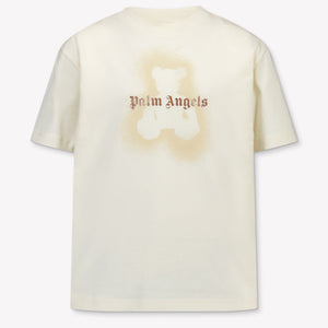 Palm Angels Kids Girls T-Shirt In OffWhite