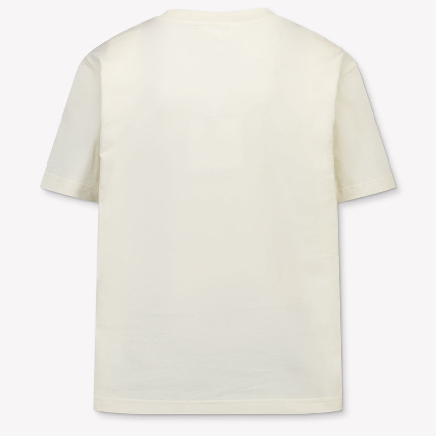 Palm Angels Kids Girls T-Shirt In OffWhite