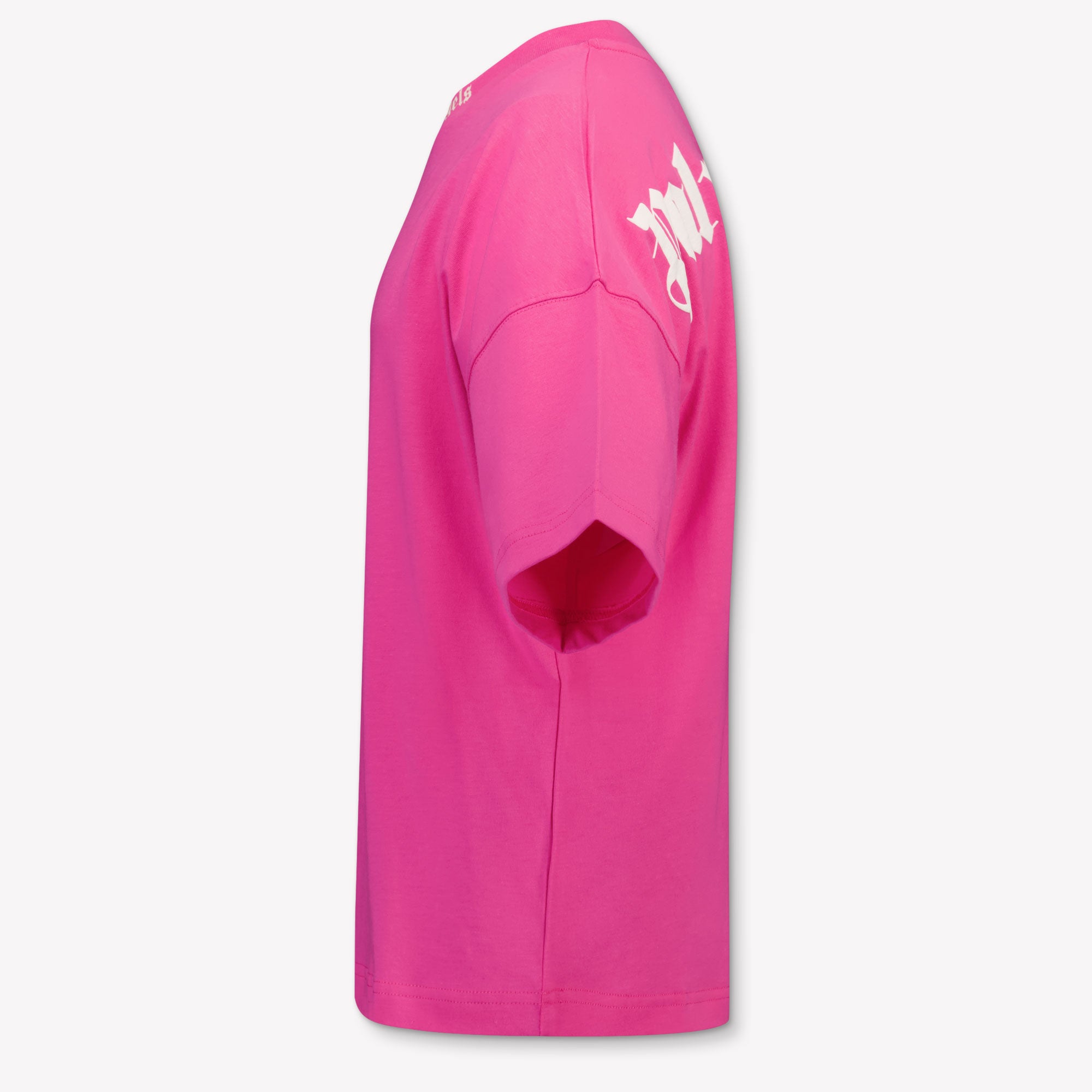 Palm Angels Kinder Meisjes T-Shirt In Fuchsia