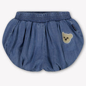 Palm Angels Baby Girls Shorts In Light Blue