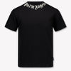 Palm Angels Kinder Jongens T-Shirt In Zwart
