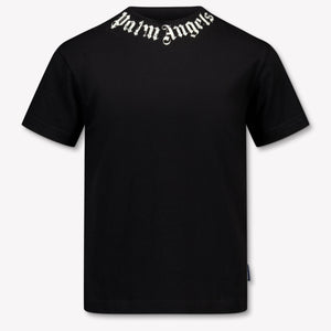 Palm Angels Kinder Jongens T-Shirt In Zwart