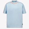 Palm Angels Kinder Jongens T-Shirt In Licht Blauw