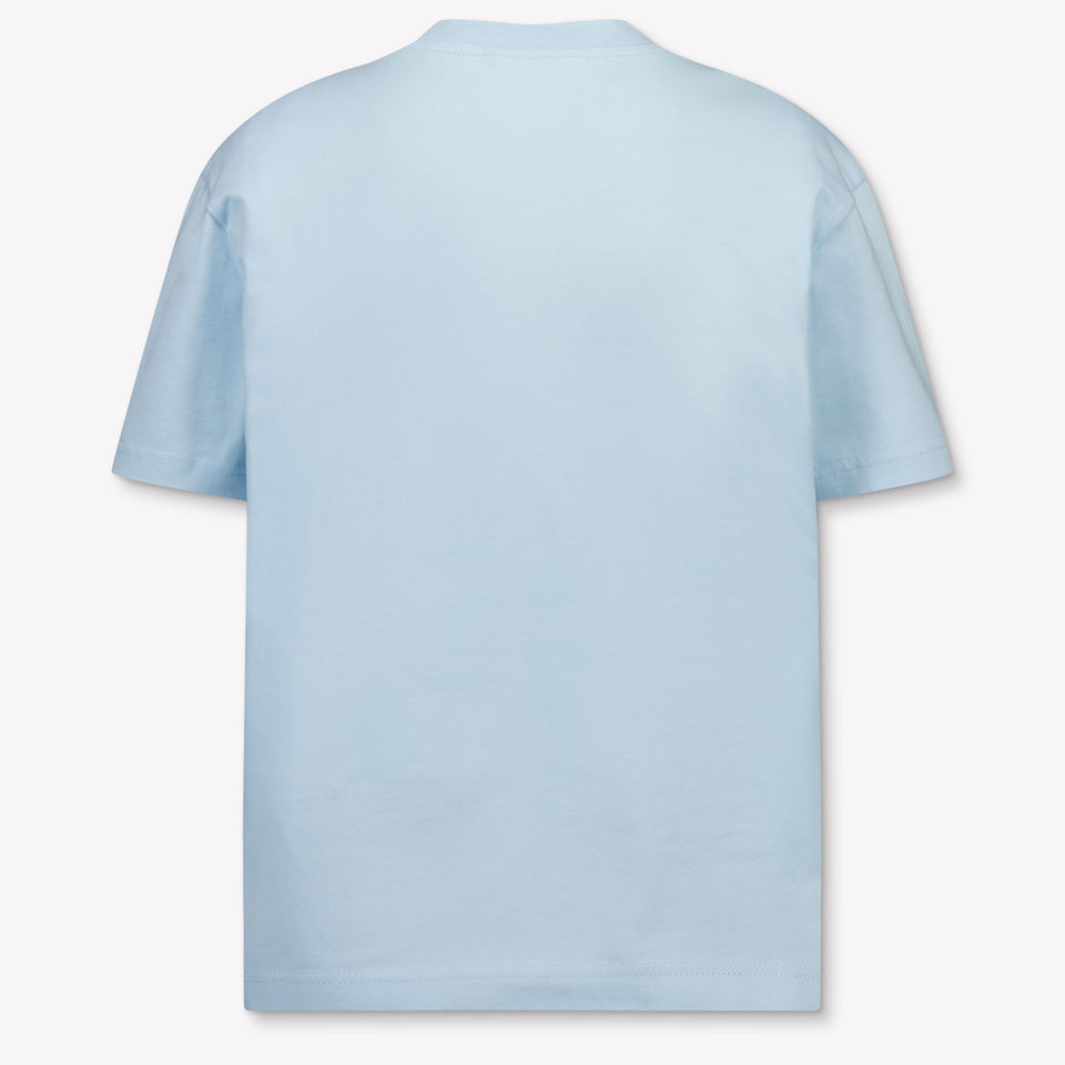 Palm Angels Kids Boys T-Shirt In Light Blue