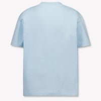 Palm Angels Kids Boys T-Shirt In Light Blue