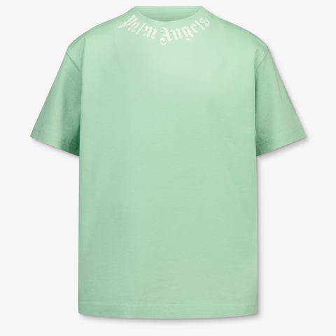 Palm Angels Kinder Jongens T-Shirt In Groen