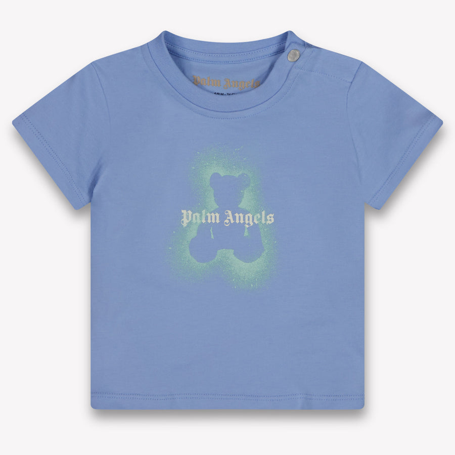 Palm Angels Baby Boys T-Shirt In Light Blue