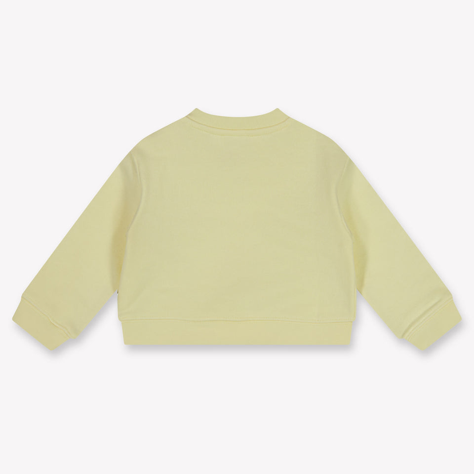 Palm Angels Baby Girls Sweater In Yellow