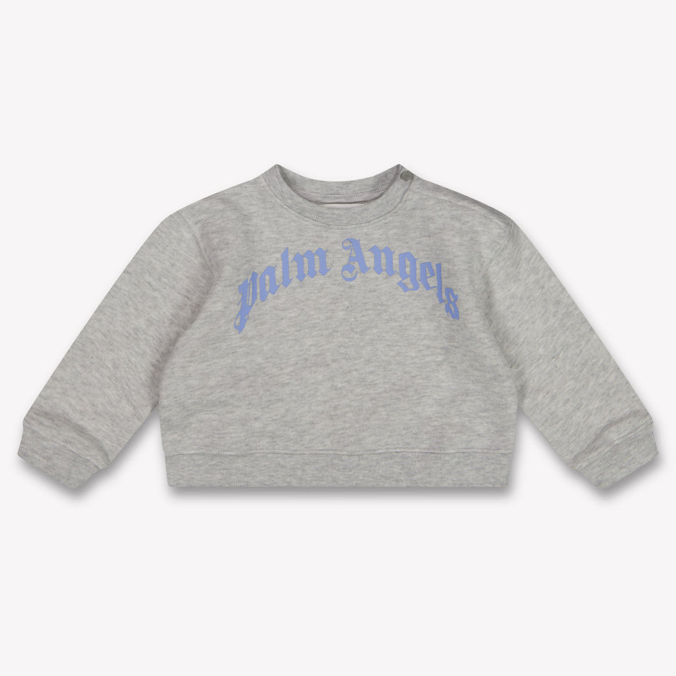 Palm Angels Baby Boys Sweater In Gray