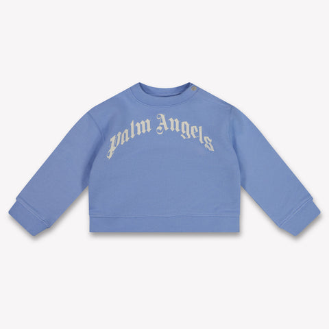 Palm Angels Baby Jongens Trui In Licht Blauw