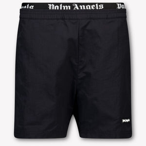 Palm Angels Kids Boys Swimwear In Black