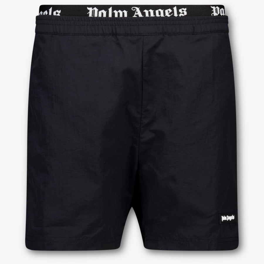 Palm Angels Kids Boys Swimwear In Black
