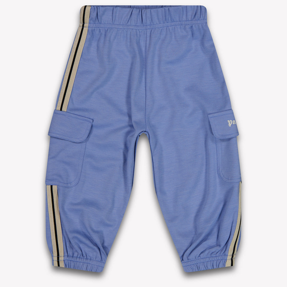 Palm Angels Baby Boys Pants In Light Blue
