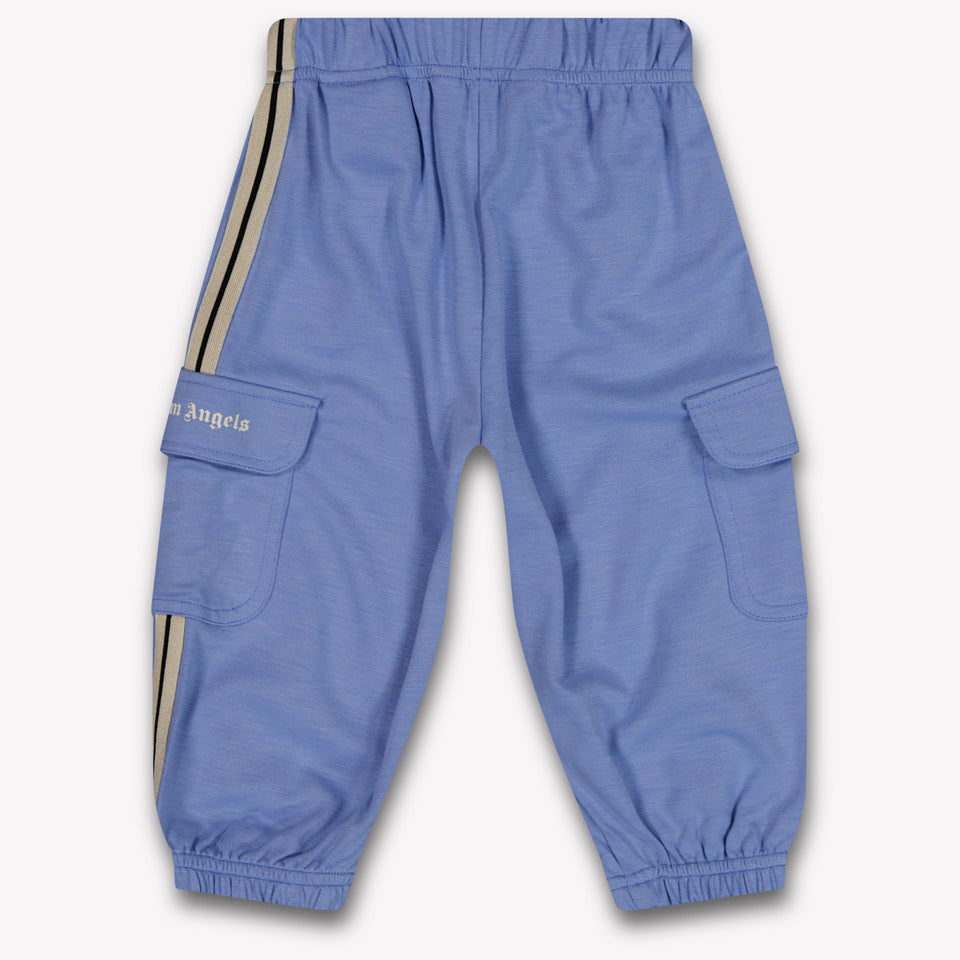 Palm Angels Baby Boys Pants In Light Blue