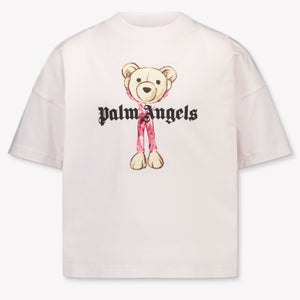 Palm Angels Kids Girls T-Shirt In Pink