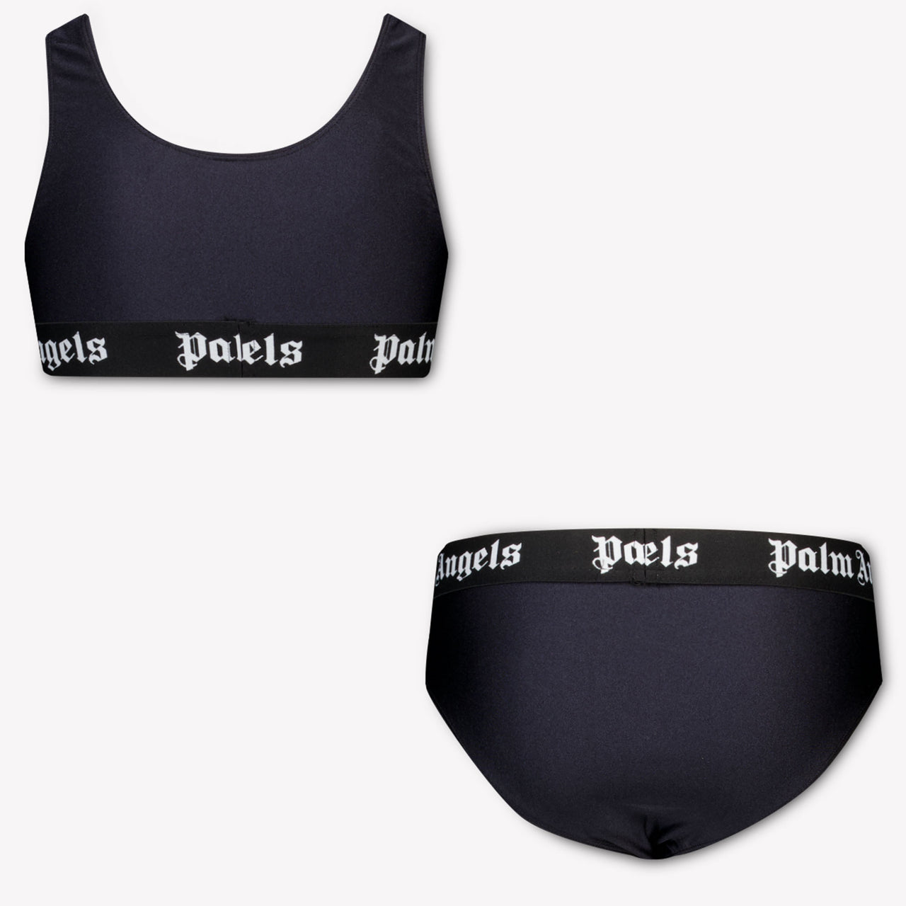 Palm Angels Kids Girls Swimwear In Black