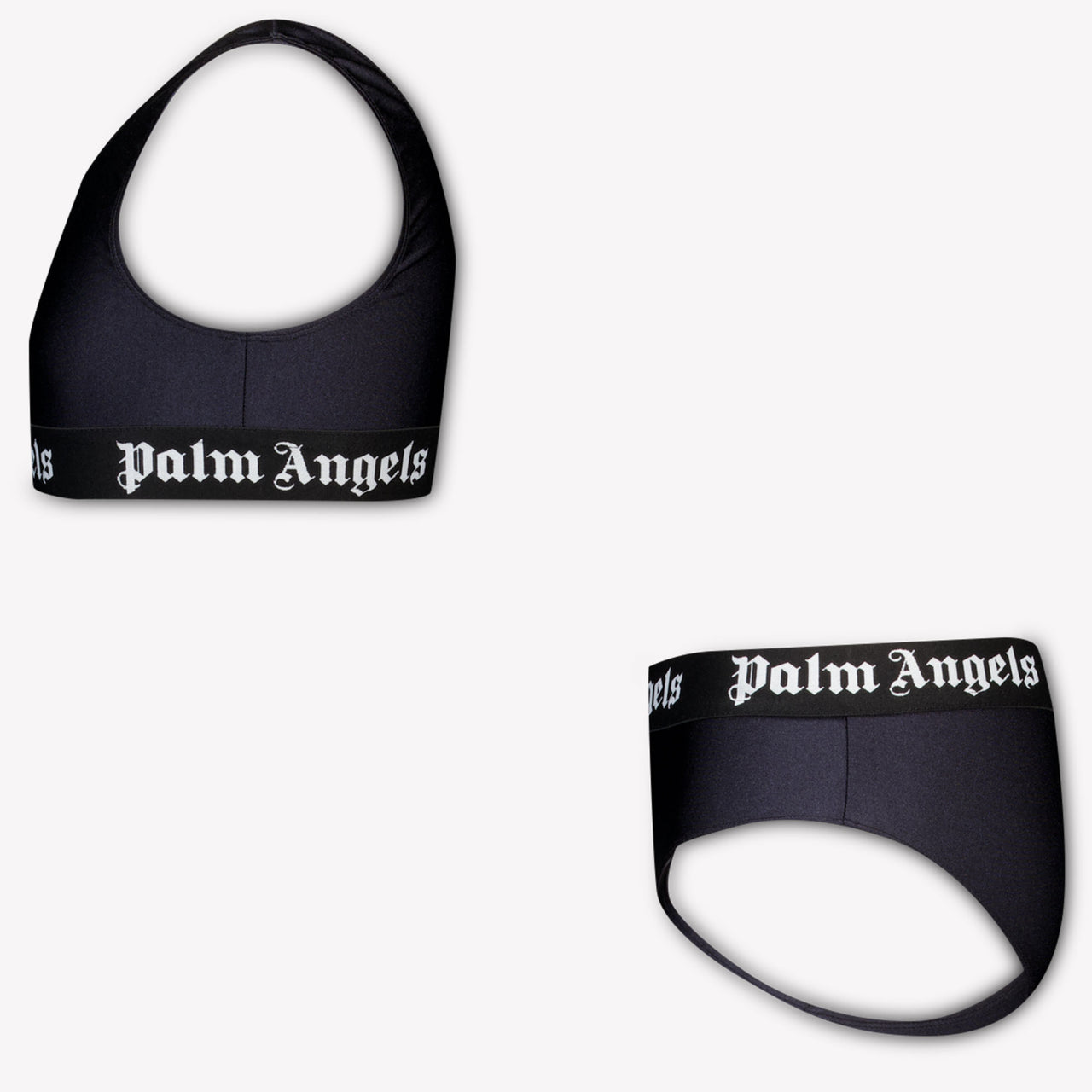 Palm Angels Kids Girls Swimwear In Black