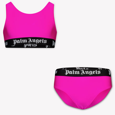Palm Angels Kinder Meisjes Zwemkleding In Fuchsia
