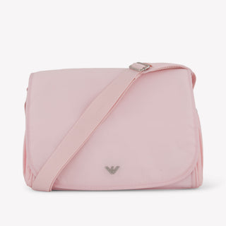 Armani Baby Unisex Diaper Bag In Light Pink