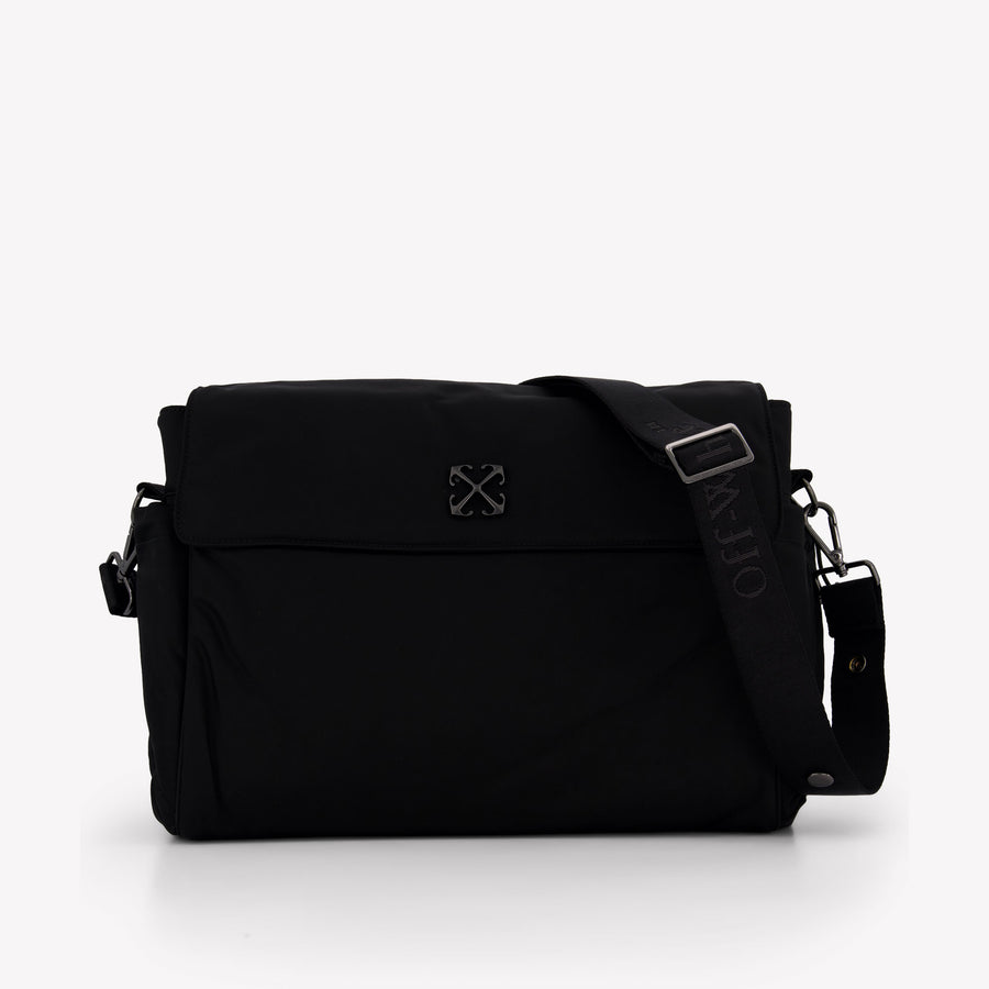 Off-White Baby Unisex Diaper Bag In Black
