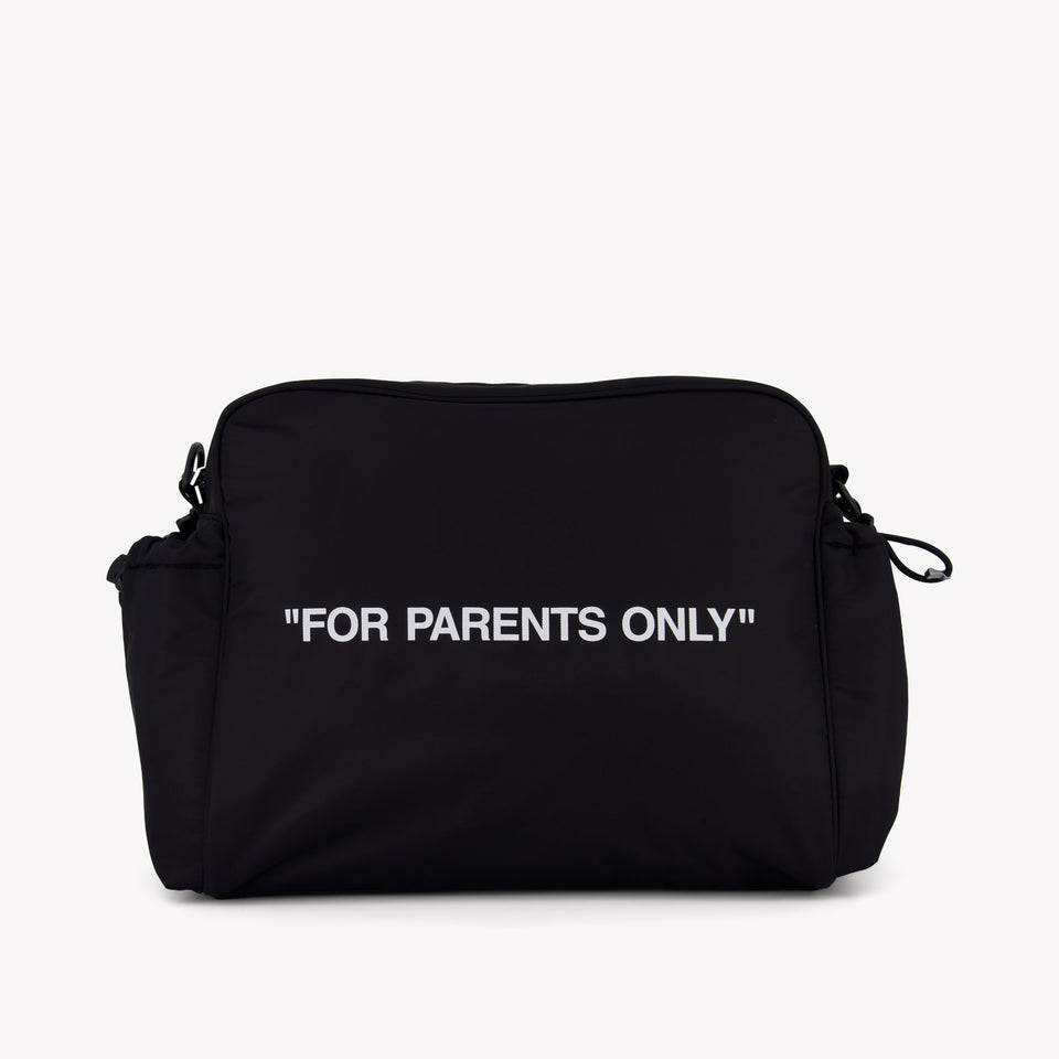 Off-White Baby Unisex Diaper Bag  Black