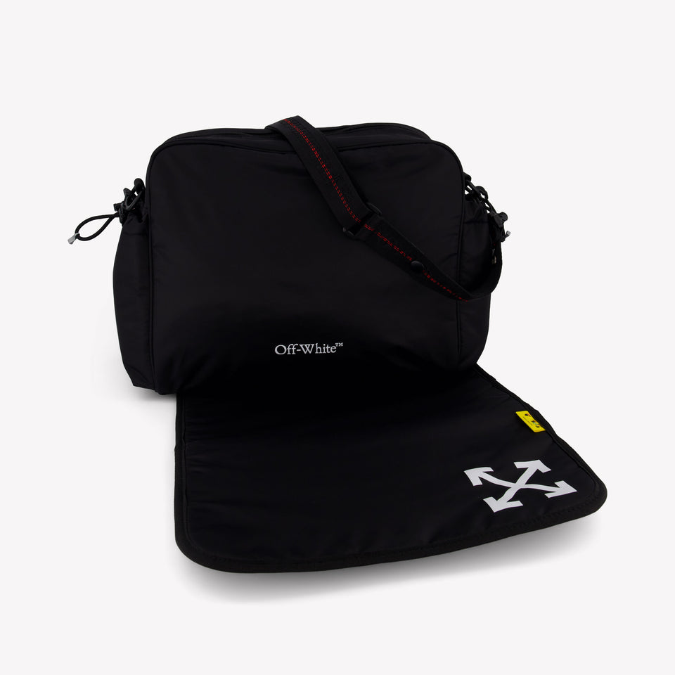 Off-White Baby Unisex Diaper Bag  Black