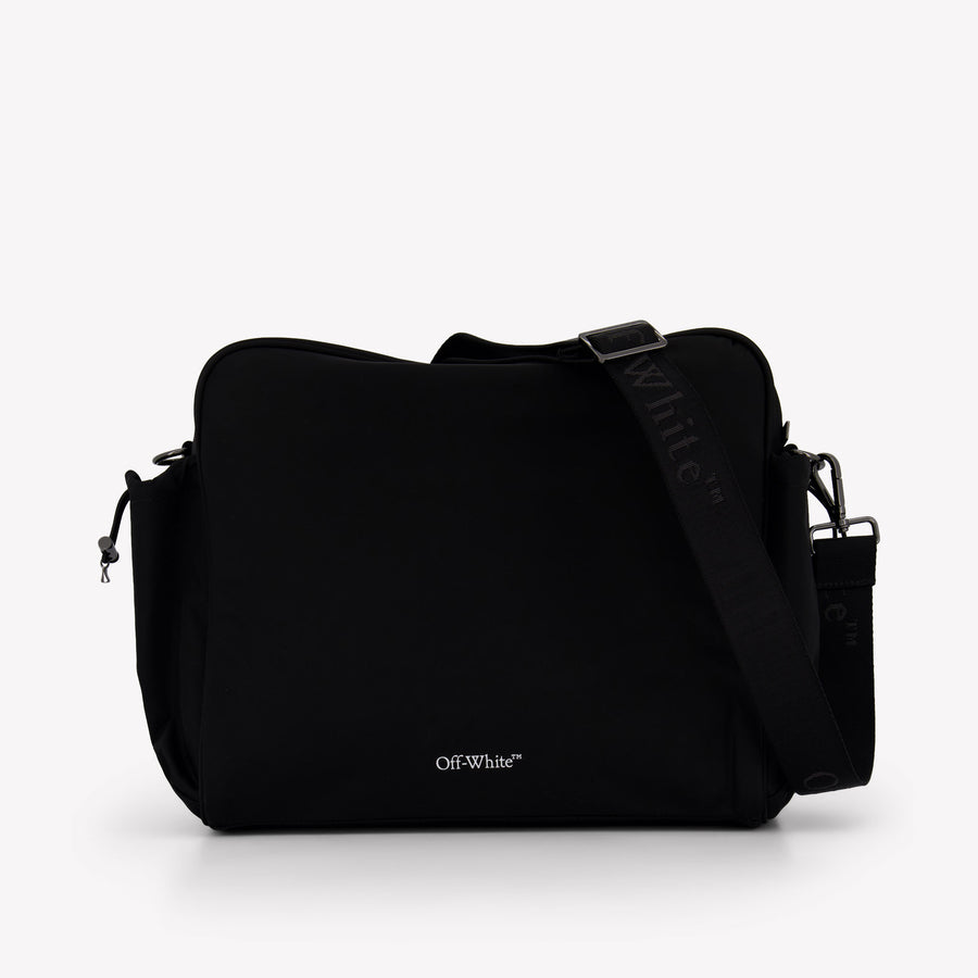 Off-White Baby Unisex Diaper Bag In Black