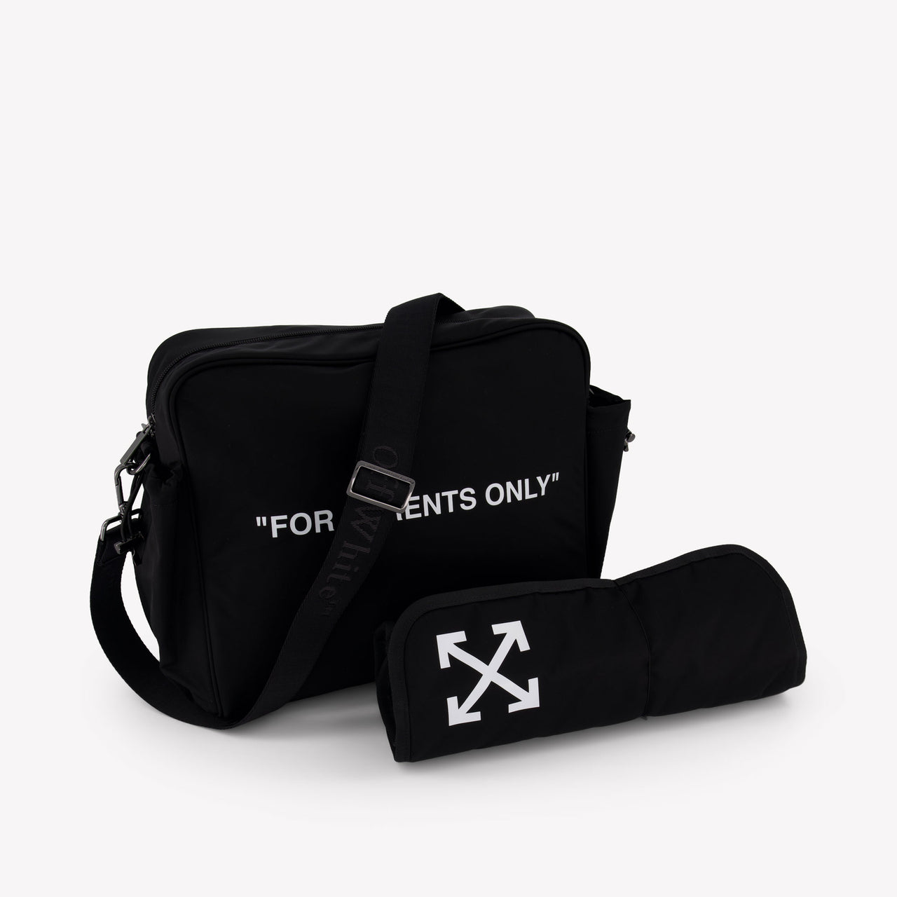 Off-White Baby Unisex Diaper Bag In Black